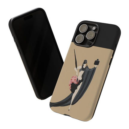 Dancer with Ink & Blossoms Phone Case – Elegant Grace & Artistic Poise