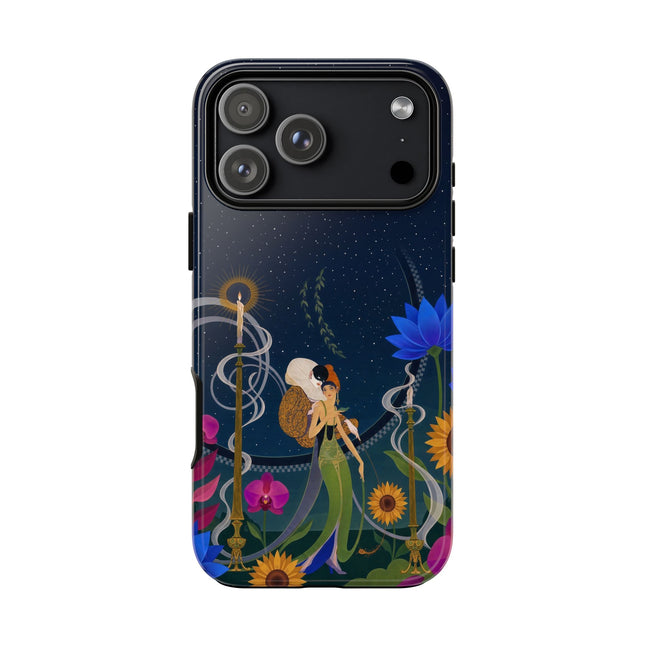 🌙🕯️ The Lady Of The Midnight Garden Phone Case – Art Deco Nocturne
