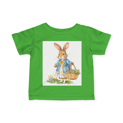 🐰🌼 The Little Spring Bunny Infant Fine Jersey Tee – Whimsical Woodland Charm