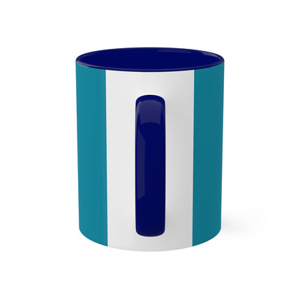 Looking Observant; The Appearance of a Kyoto Waitress of the Meiji Era by Tsukioka Yoshitoshi Colorful Mugs, 11oz