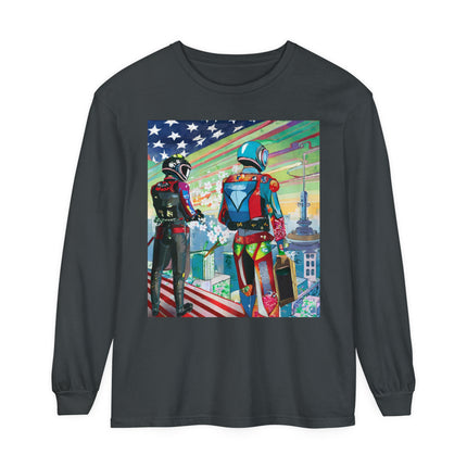 NSA Cyber Punk Computer Hacking Team Long Sleeve T-Shirt