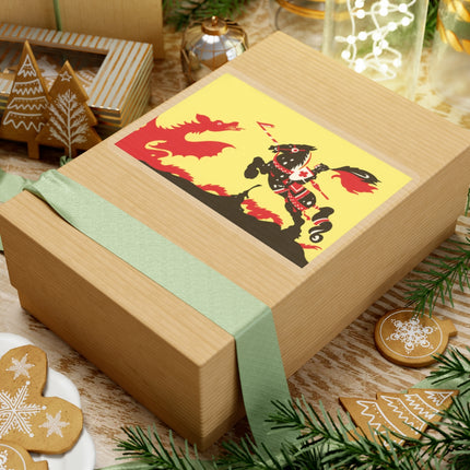 George and the Dragon Kiss-Cut Stickers (4 Sizes)
