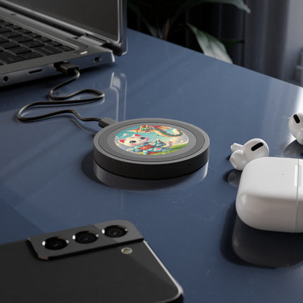 Geisha Kitten and the Dragon Kite Quake Wireless Charging Pad