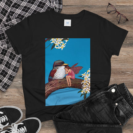 Magnolia Fairy and the Woodland Bird Cotton Tee