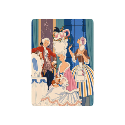🌸🐶 The Lady Of The Extraordinary Coiffure Playing Cards – Art Deco Rococo Elegance