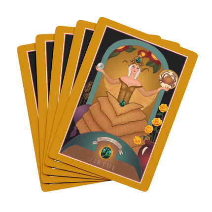 June & Pearl, Alexandrite (from the Gem Series) by Sofia Chiostri Playing Cards