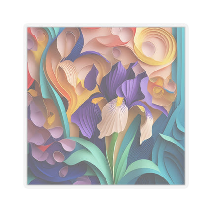The Elegant Iris Flower Kiss-Cut Stickers (4 Sizes)