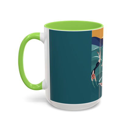 Summer Splash Colorful Mugs – Retro Beach Joy & Carefree Summer Vibes