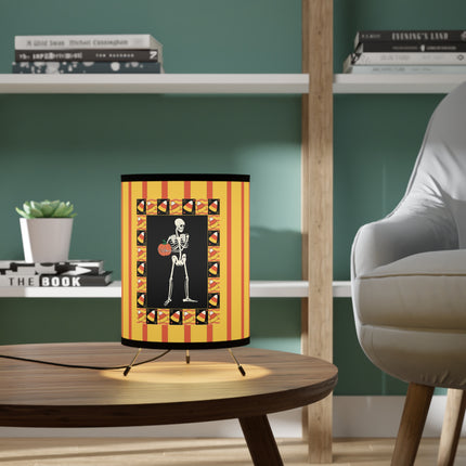 Candy Corn Skeleton Tripod Lamp