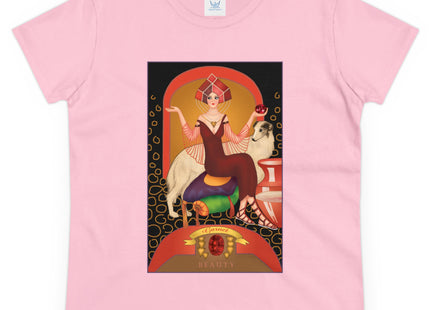 January & Garnet (from the Gem Series) by Sofia Chiostri Women's Midweight Cotton Tee
