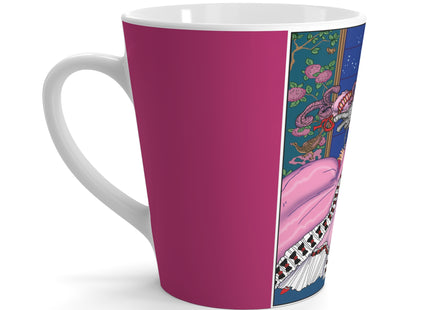 The Jealous Parrot by George Barbier Latte Mug