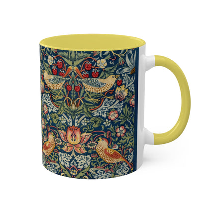 Strawberry Thief by William Morris Colorful Mugs, 11oz