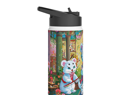 Melodies of the Snow Lion Cub Stainless Steel Water Bottle