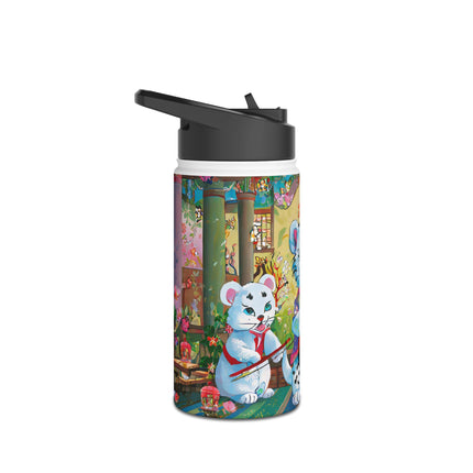 Melodies of the Snow Lion Cub Stainless Steel Water Bottle