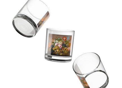 Floral Still Life by Franz Xaver Petter Rocks Glass, 10oz