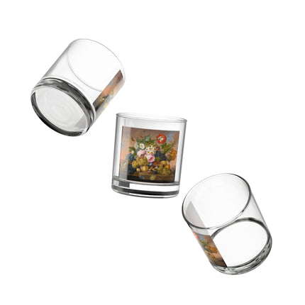 Floral Still Life Rocks Glass, 10oz