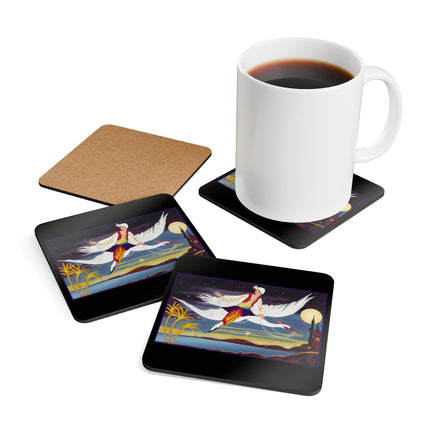Flight of the Enchantress Corkwood Coaster Set