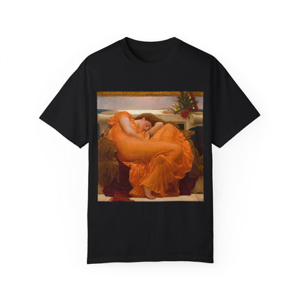 Flaming June by Frederic Leighton Unisex Garment-Dyed T-shirt