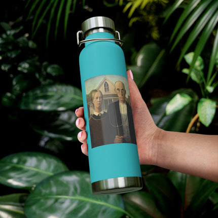 American Gothic by Grant Wood Copper Vacuum Insulated Bottle, 22oz