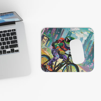 Cyberpunk Frog Mouse Pad, Rectangle