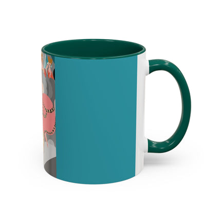 Celestial Masquerade Colorful Mugs – Theatrical Elegance & Floating Whimsy