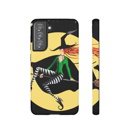 A Witch’s Moonlit Flight Phone Cases