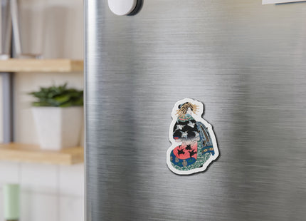 Japanese Woman by Keisai Eisen Die-Cut Magnets (5 Sizes)