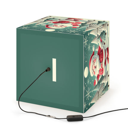 Santa's Joyful Christmas Light Cube
