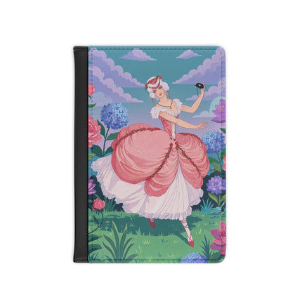 🎭🌸 The Lady Of The Secret Masquerade Passport Cover – Art Deco Garden Fantasy