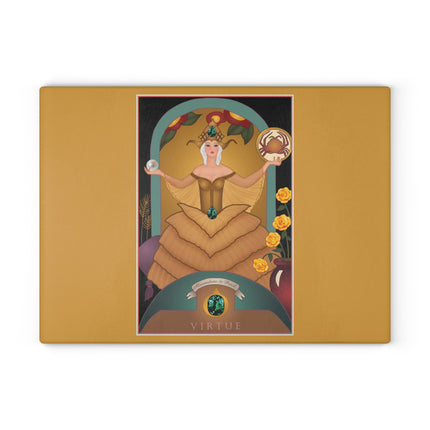 June & Pearl, Alexandrite Zodiac Glass Cutting Board