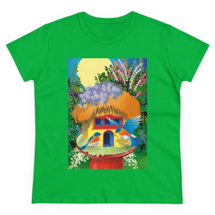 Birdhouse Haven Women's Midweight Cotton Tee