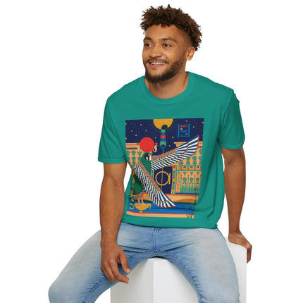 Winged Sun Disc & Falcon T-Shirt – Emblem of Hermes Trismegistus