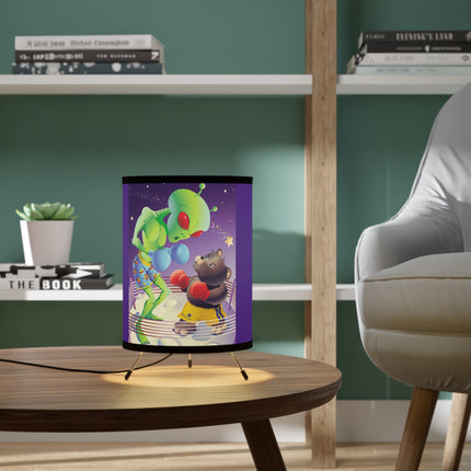 Cosmic Clash Tripod Lamp