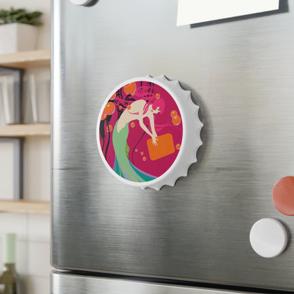 Mermaid Dive Bottle Opener – Vibrant Waves & Playful Charm
