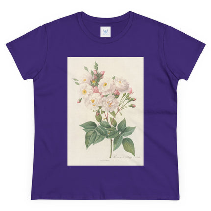 Rosa Noisettiana by Pierre Joseph Redouté Women's Midweight Cotton Tee