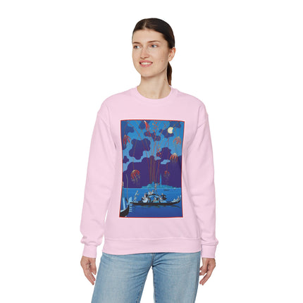 Fireworks in Venice by George Barbier Heavy Blend™ Crewneck Sweatshirt