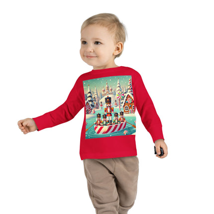 Nutcracker Candy-Striped Adventure Toddler Long Sleeve Tee