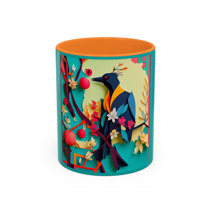 Curious Crow Colorful Mugs (11oz, 15oz)