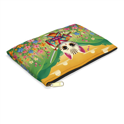 Samurai Kitten Accessory Pouch – Discipline, Grace & Playful Courage