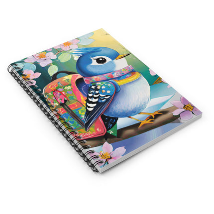 Baby Bluebird Spiral Notebook - Ruled Line