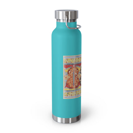 Reproduction of the Shield Frieze by Emile Gilliéron Copper Vacuum Insulated Bottle, 22oz