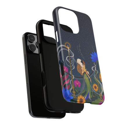🌙🕯️ The Lady Of The Midnight Garden Phone Case – Art Deco Nocturne