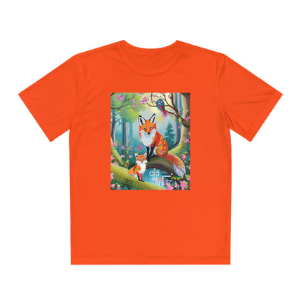 Mischievous Fox Youth Competitor Tee – Forest Fun & Whimsical Adventure