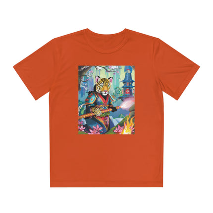 Cyberpunk Leopard Youth Competitor Tee