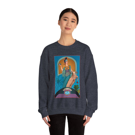 March & Aquamarine (Gem Series) by Sofia Chiostri Unisex Heavy Blend™ Crewneck Sweatshirt