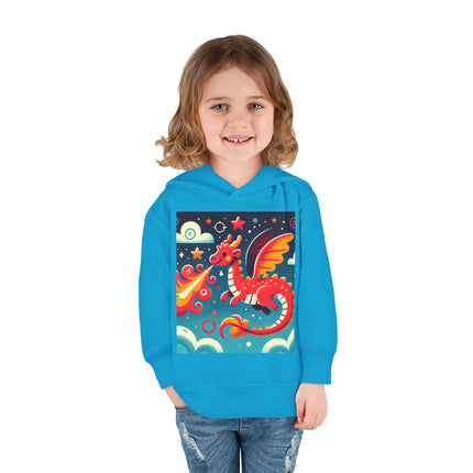 Starry Sky Dragon Toddler Pullover Fleece Hoodie