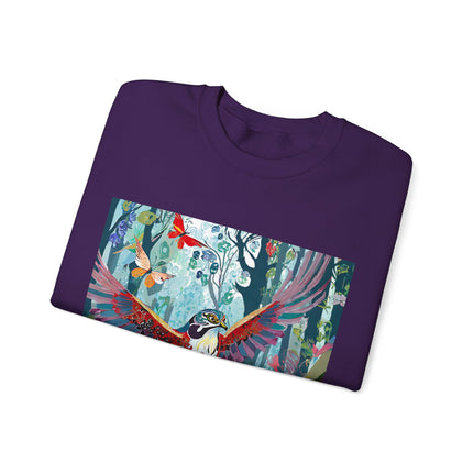 Colorful Raptor Unisex Heavy Blend™ Crewneck Sweatshirt