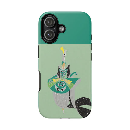 Peacock Dancer Phone Case – Opulent Glamour & Theatrical Elegance