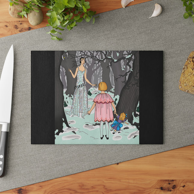 Fairy Tale Elegance Glass Cutting Board