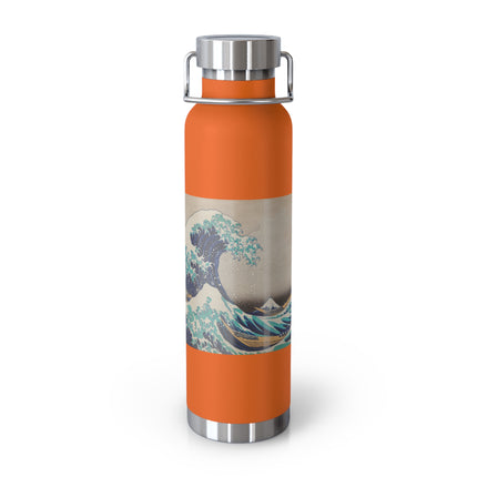 The Great Wave off Kanagawa by Katsushika Hokusai Copper Vacuum Insulated Bottle, 22oz